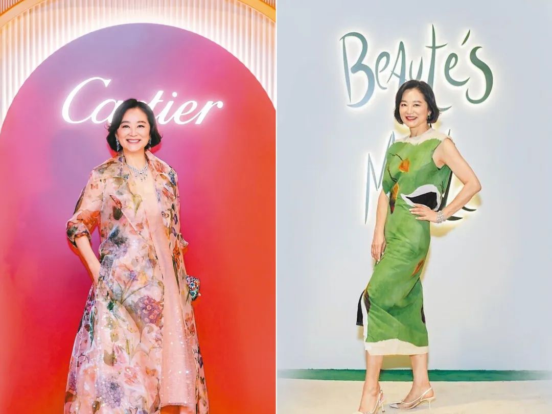 郭晶晶张曼玉合影,郭晶晶巩俐同框穿搭