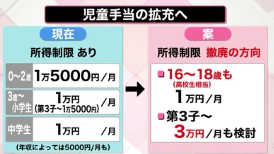 日本将为二胎家庭支付育儿补助金,日本育儿补助金