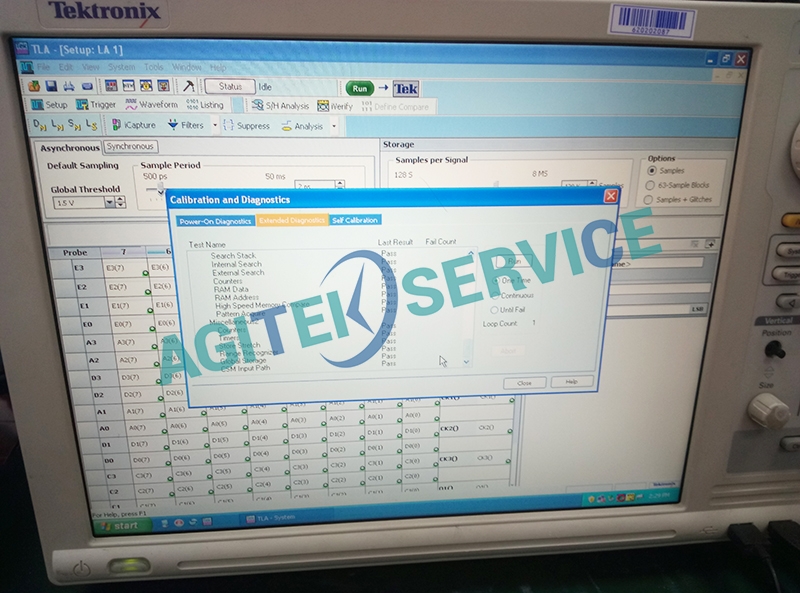 泰克逻辑分析仪TLA7012开机进不了系统维修