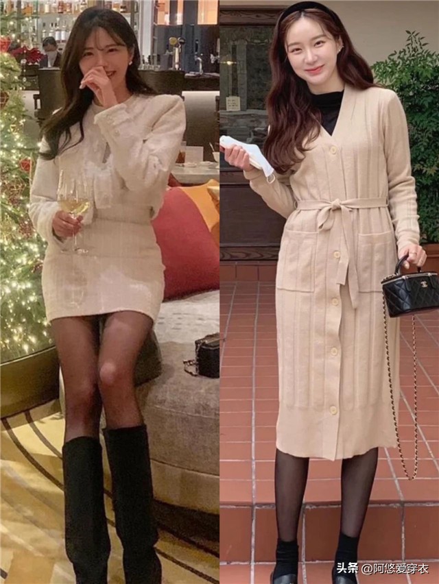 开春穿搭女连衣裙大码,文艺风连衣裙搭配打底裤