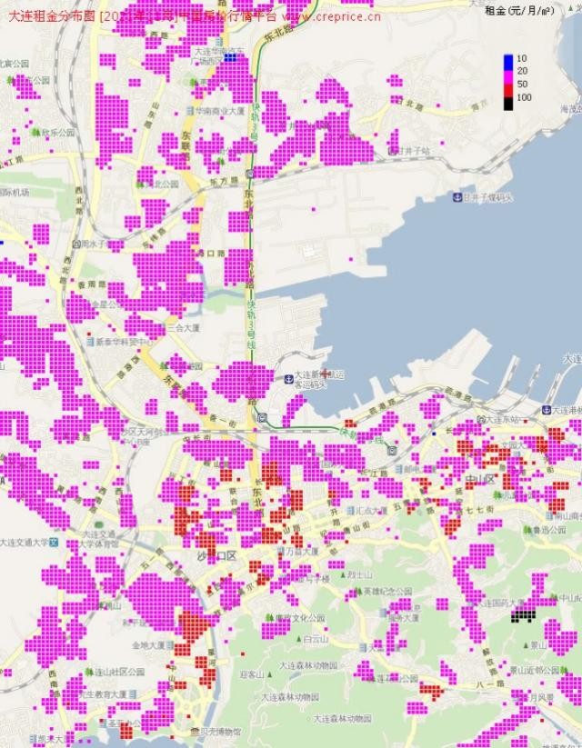大连租赁价格一览表,大连开发区租赁市场