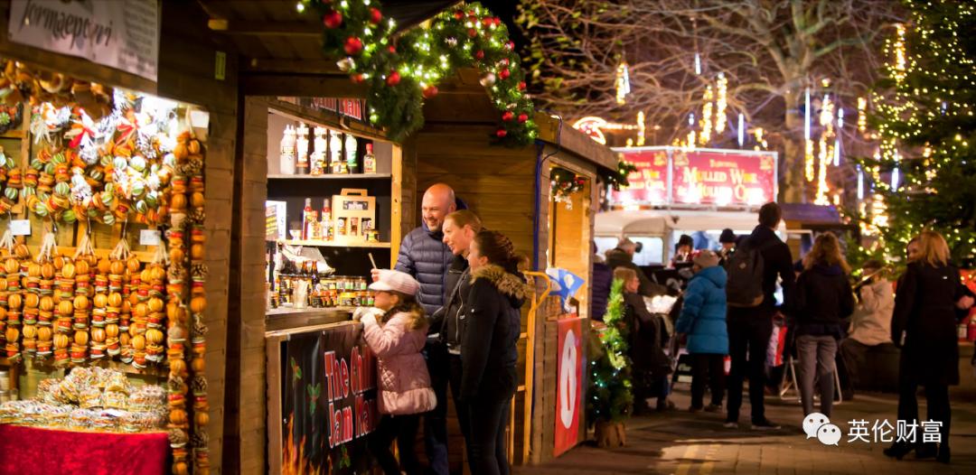 在英国圣诞节一定要打卡的地方,圣诞市集英国