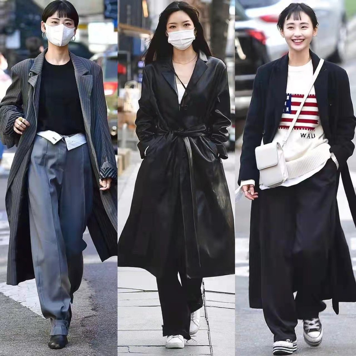 韩国小姐姐穿大衣图片,韩国女明星冬天大衣穿搭