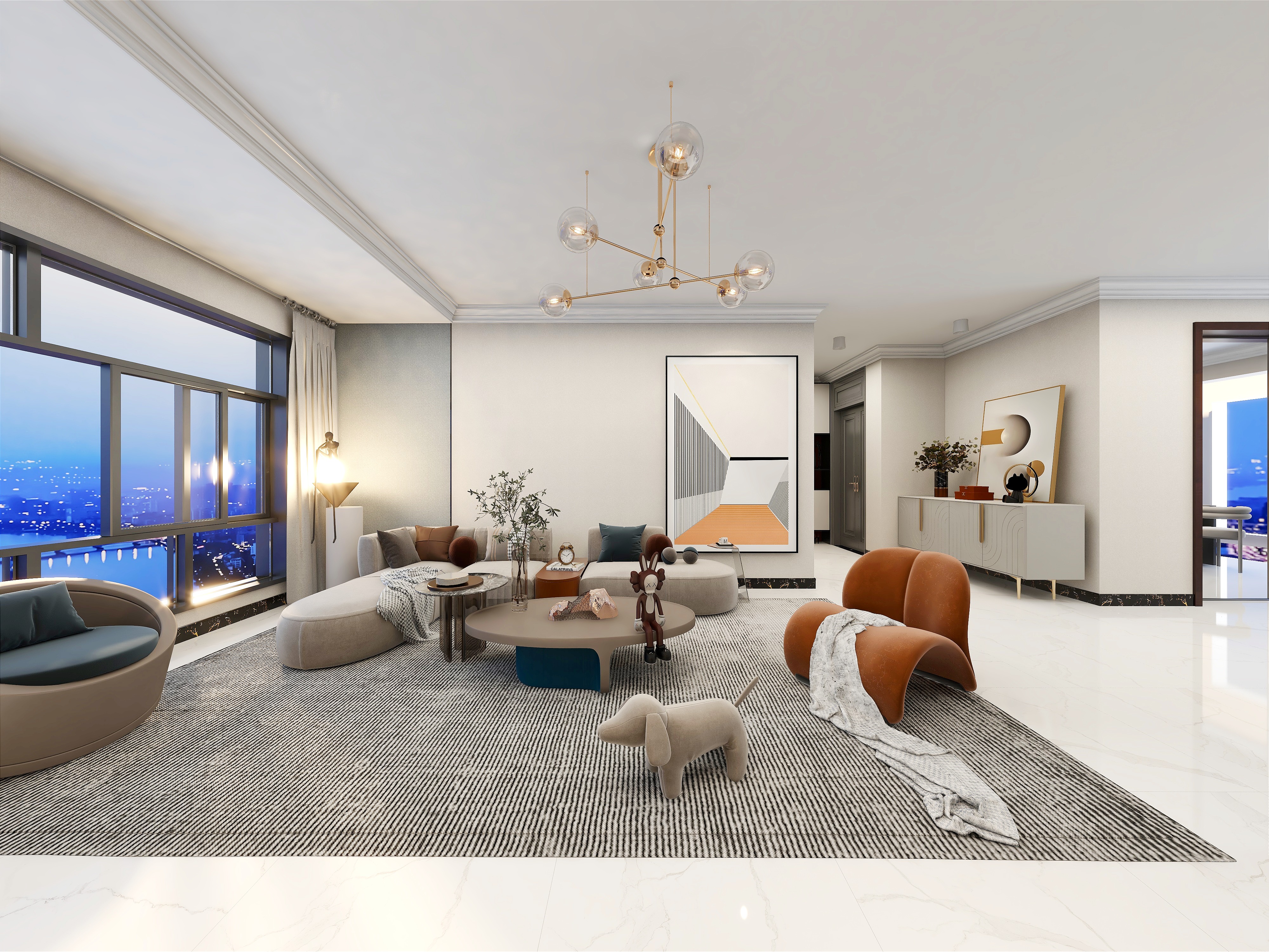 家里过道墙面怎么设计,客厅墙面有2米凹槽怎么设计好看