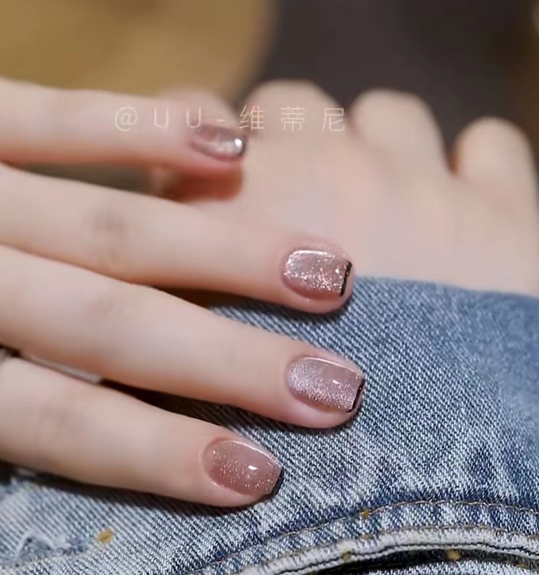 过年短指甲美甲图片大全,短指甲做长美甲疼吗