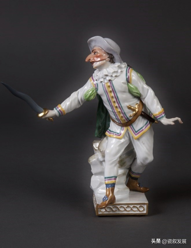 带着“烟火气”的德国梅森Meissen御窑人物瓷塑之小丑角色造型