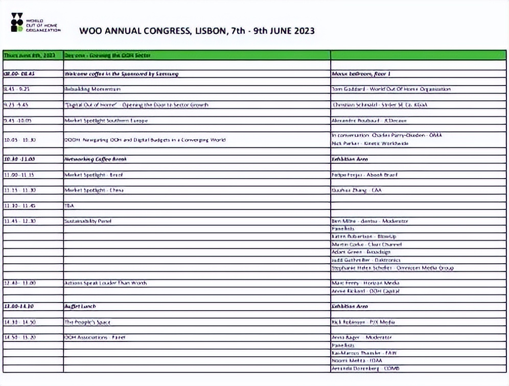 2023里斯本世界户外广告大会纪实