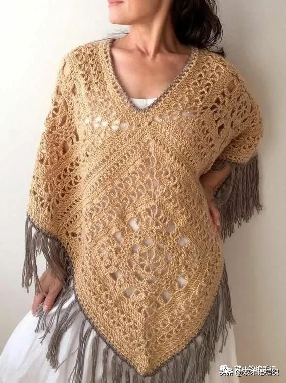 4岁女童斗篷披肩钩针视频教程 (敏敏的斗篷披肩钩针教程合集)