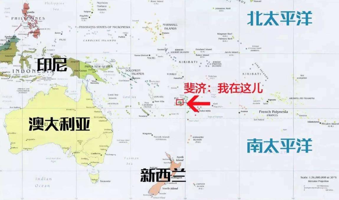 斐济在世界地图的位置,探寻斐济的位置和特色