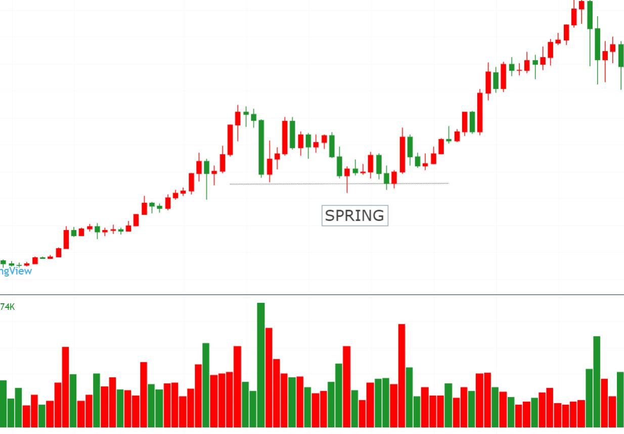 威科夫控盘法基础篇01期,威科夫弹簧效应交易法
