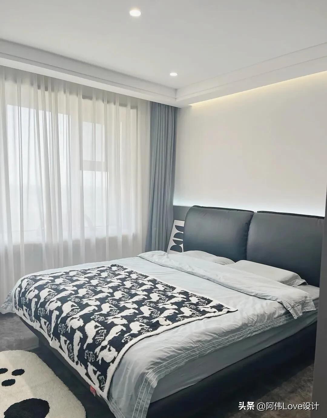 卧室墙面漆颜色搭配,婚房卧室窗帘颜色搭配