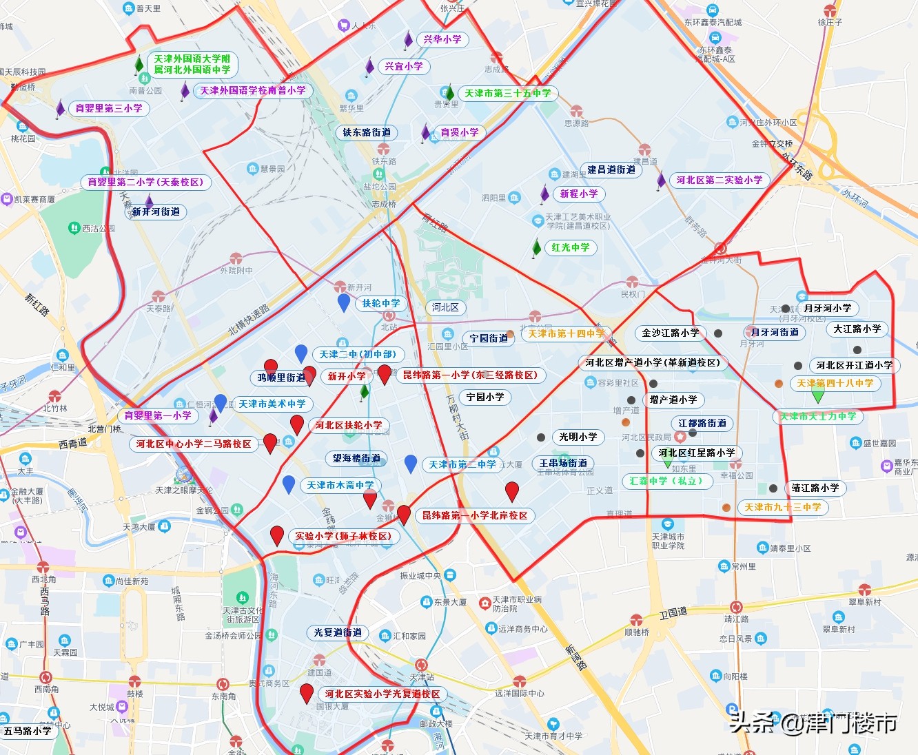 河北区三片和南开区南片学校比较,收藏学校周边图片