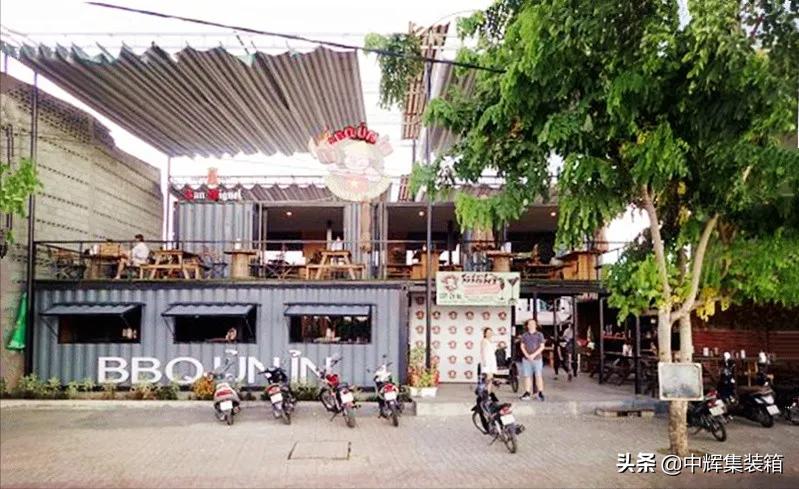 餐厅集装箱布局,集装箱餐饮外观