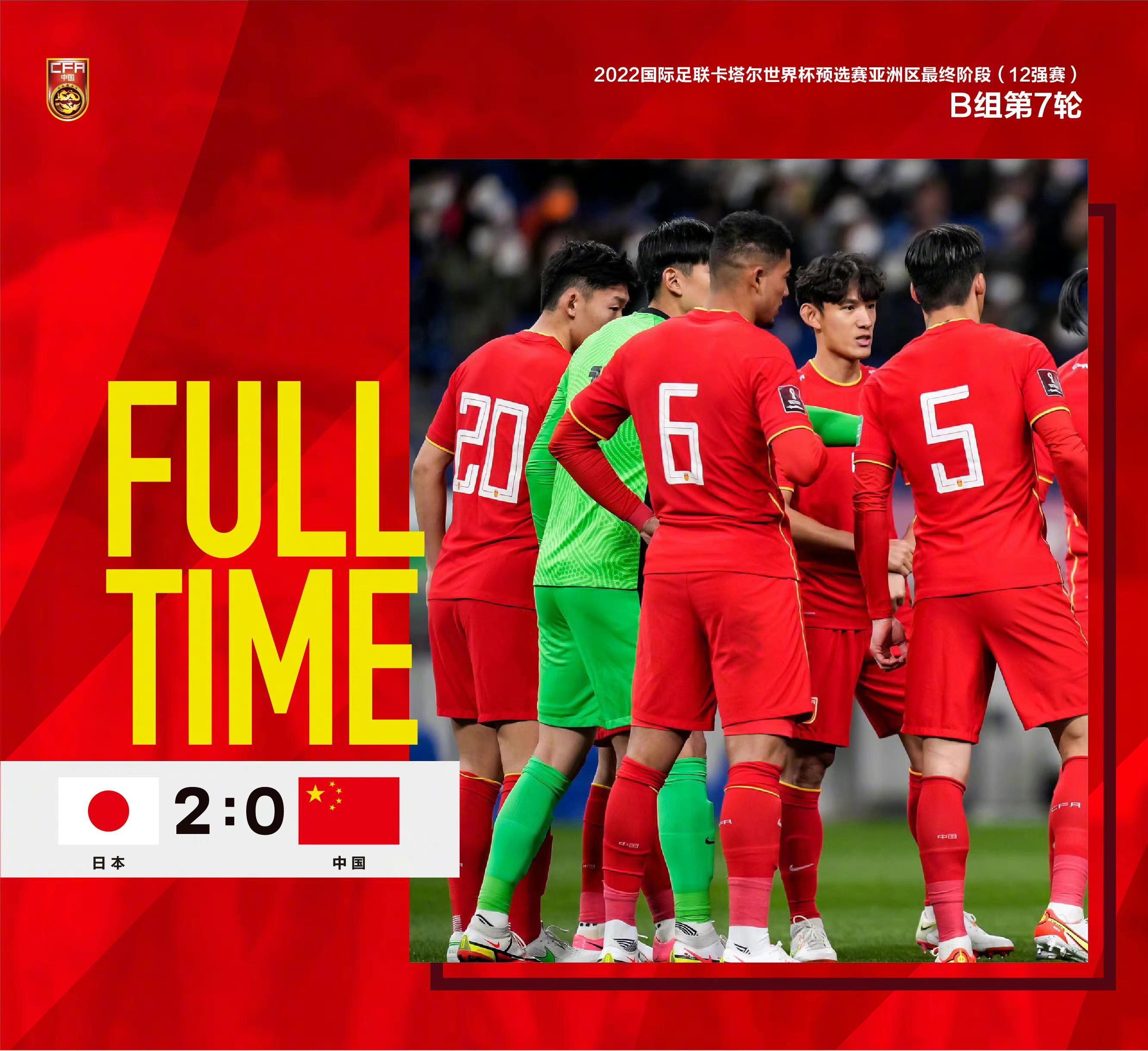 东亚四强赛中国3:3日本,京媒评0比7输日本