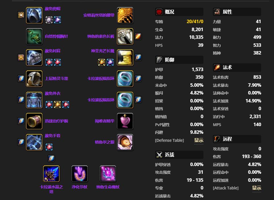 魔兽世界tbc各大职业毕业装,魔兽tbc40-45