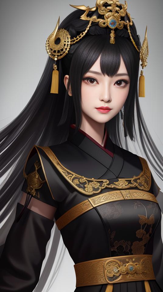 ai绘画古风水墨风背景,ai绘图古风汉服