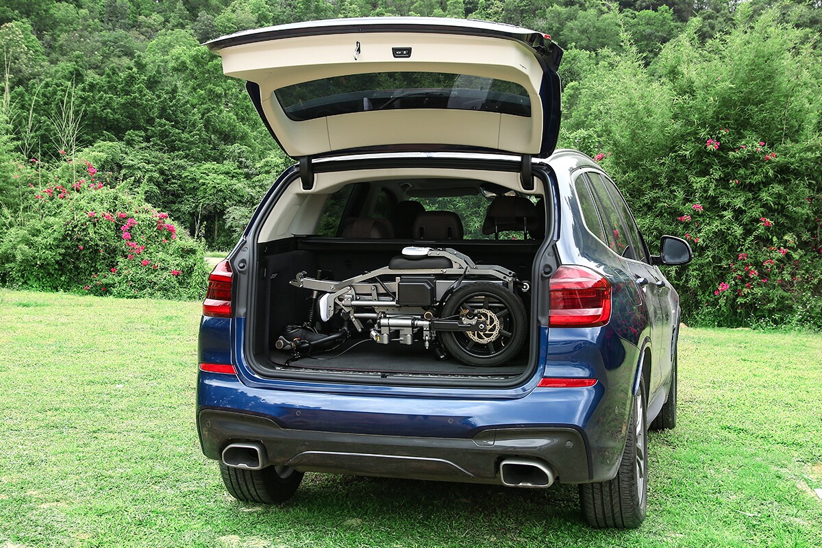 趋步折叠电动自行车,简行折叠倒三轮电动自行车