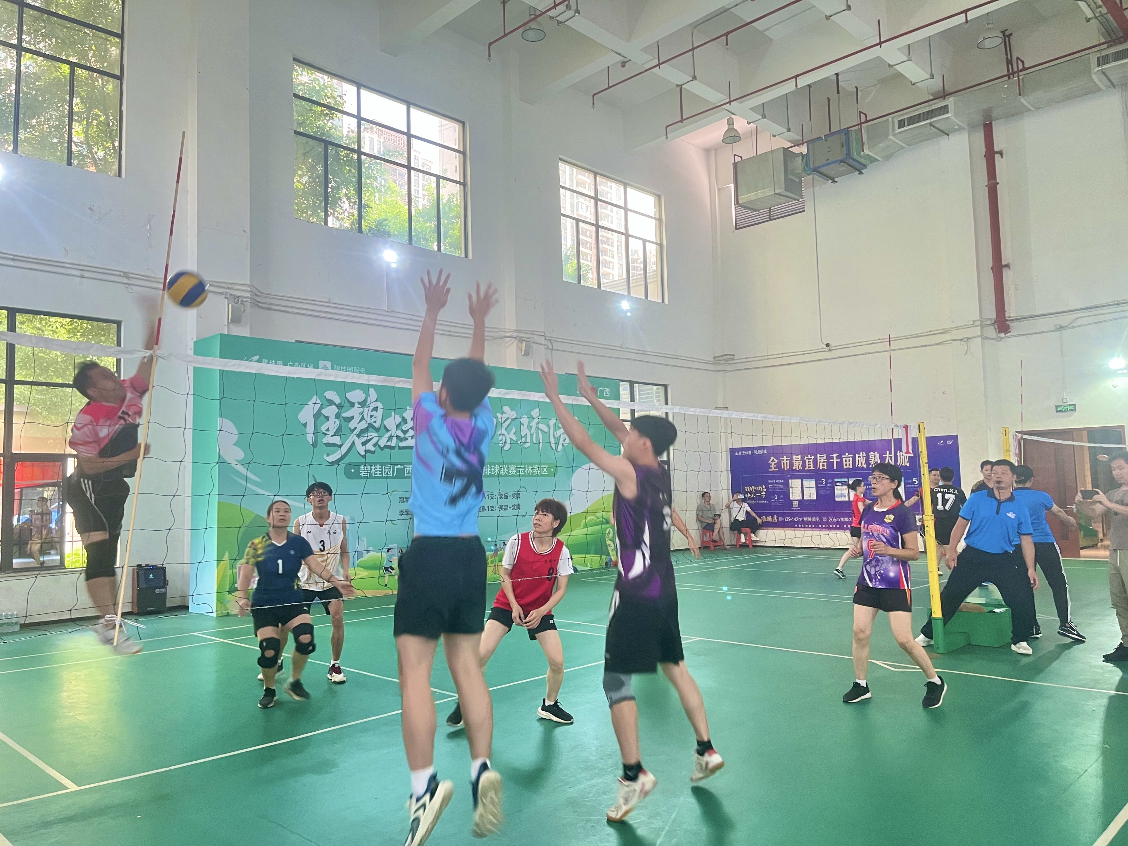 社区气排球比赛开幕式,社区组织气排球活动