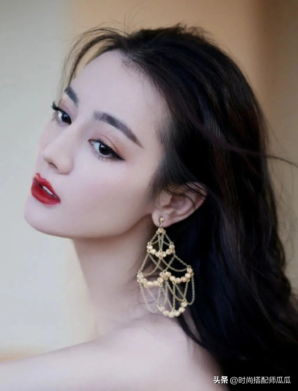 热巴齐刘海发型,热巴最新短发发型漂染