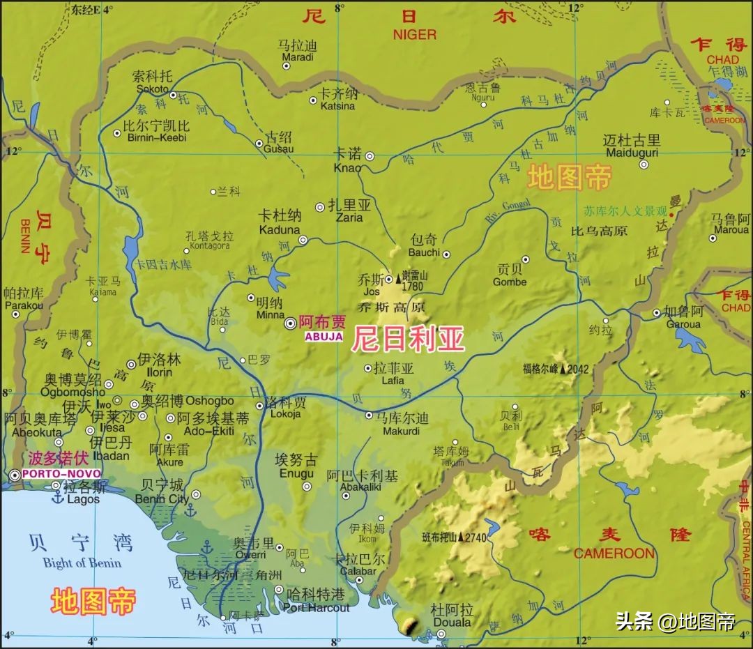 南非东非西非中非,南非中非西非