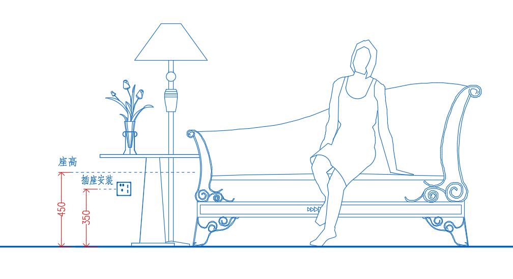 住宅电气插座安装尺寸标准,各种开关插座安装高度对照表