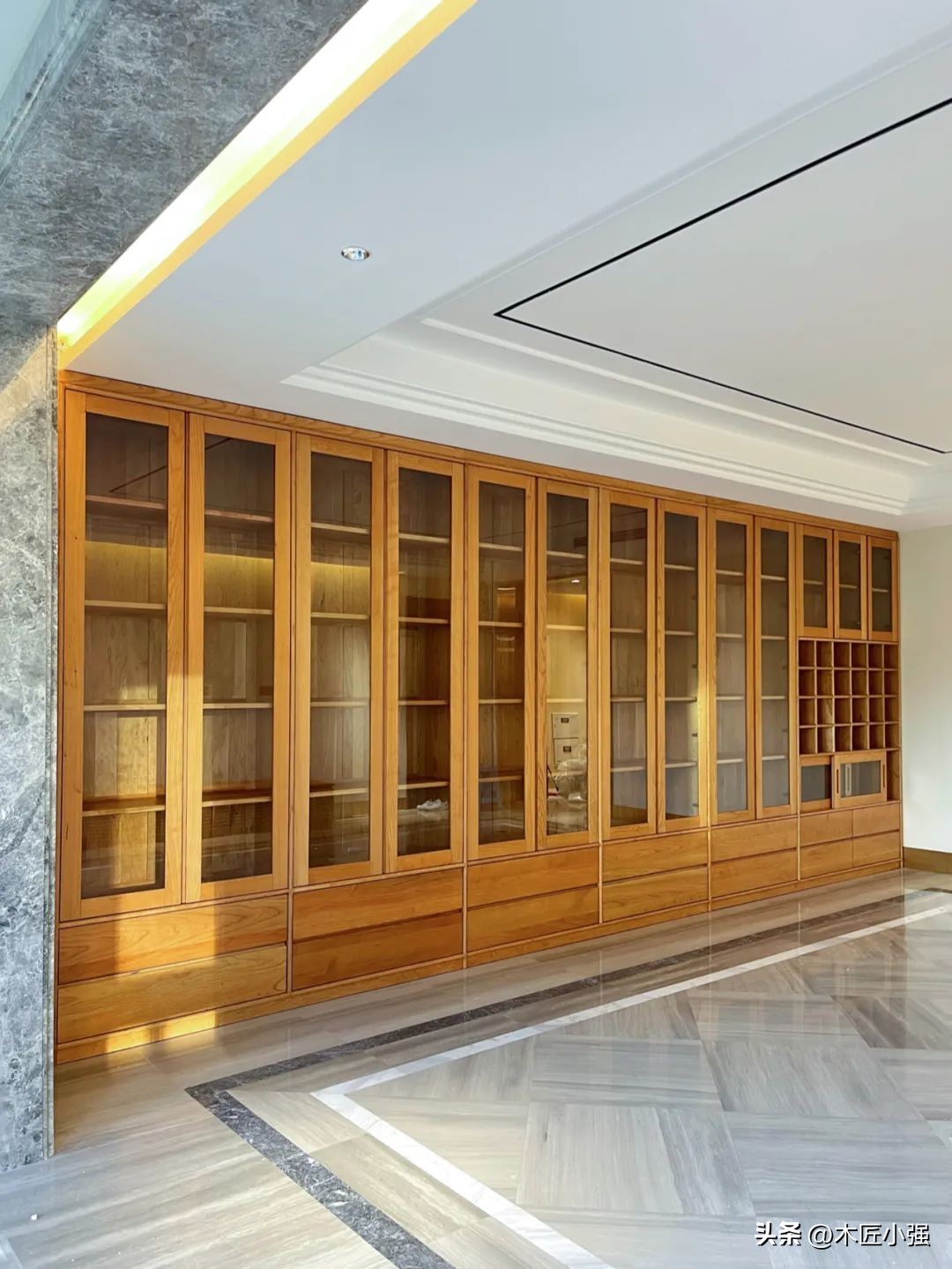 胡桃木极简大平层,北京180平大平层4房