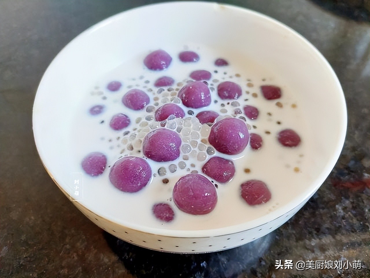 1个紫薯1碗西米教你秘制小糕点,紫薯西米最正宗的做法