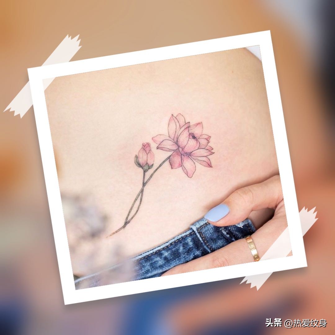 纹身就像你心中的一朵花,纹身像种在你内心深处的一朵花