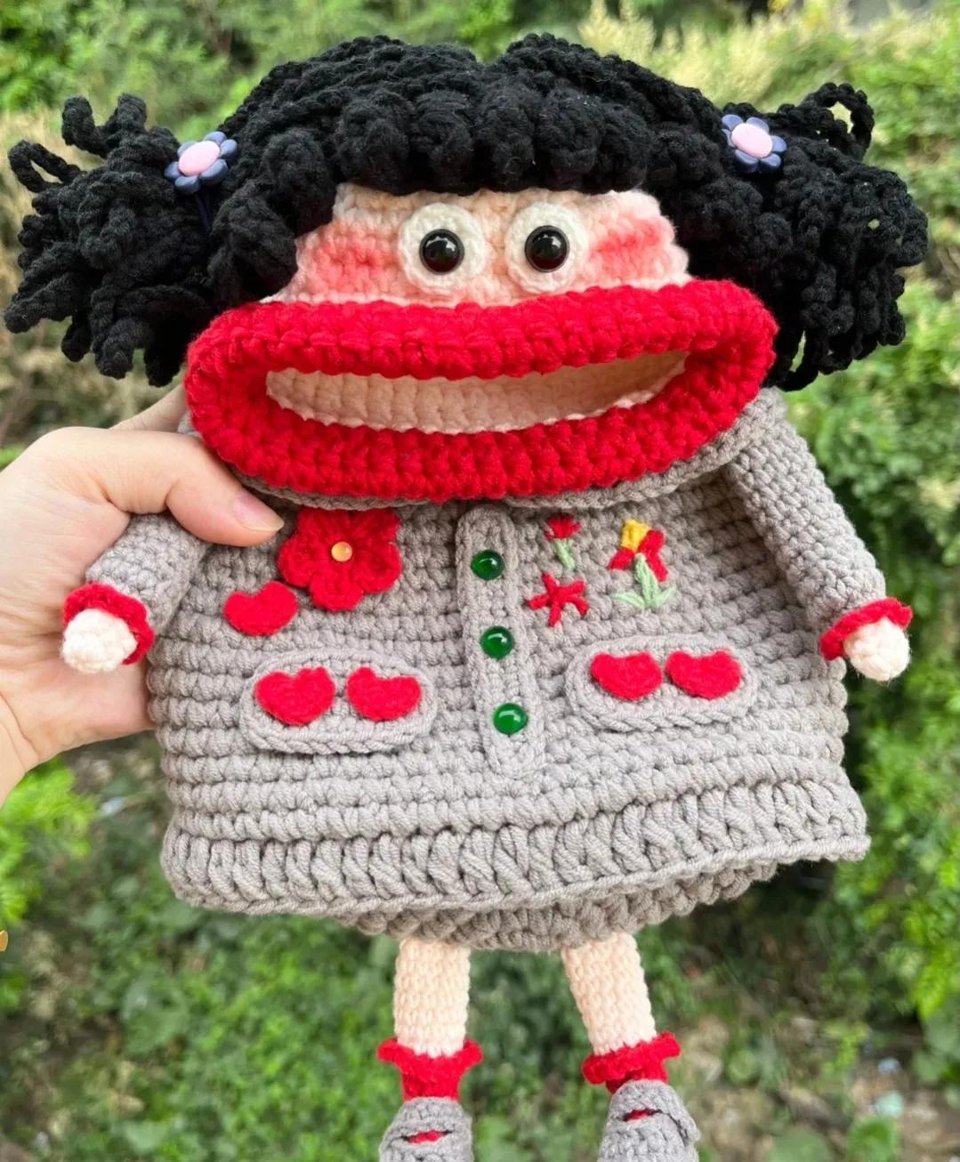 香肠嘴手机包钩织教程图片,香肠嘴手机包教程图解