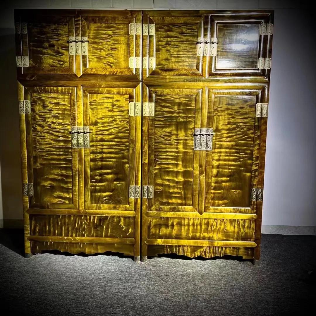 乌木金丝楠实木顶箱柜价格,金丝楠乌木特殊纹理面板