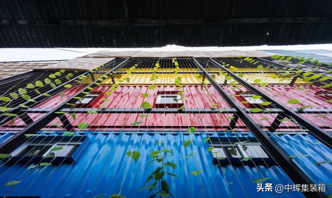 越南集装箱民宿,集装箱式酒店图片