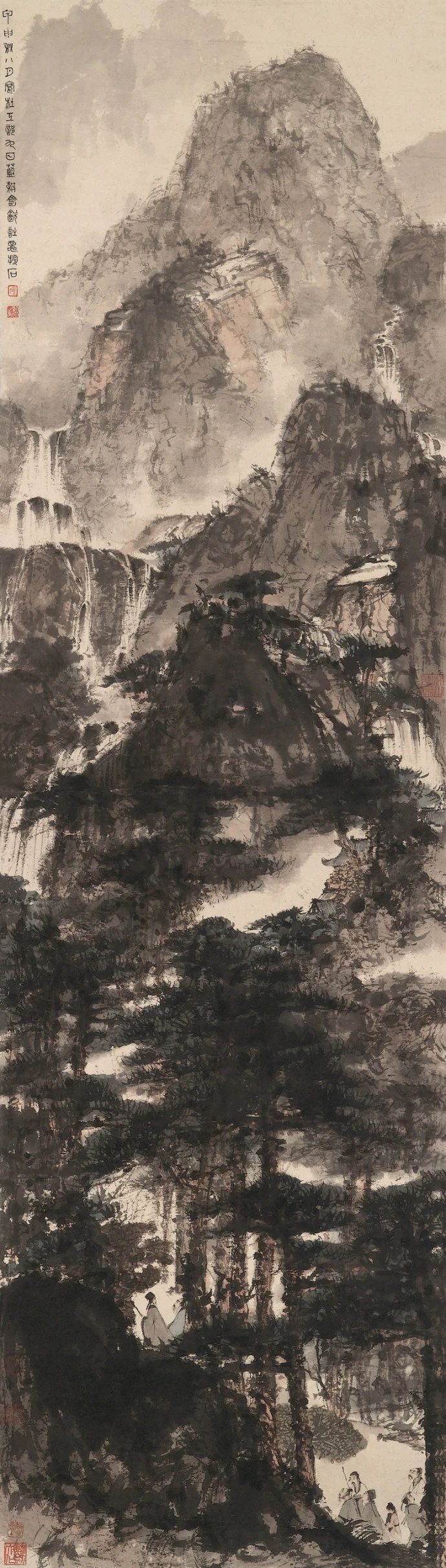 傅抱石山水画100幅欣赏,傅抱石山水画100幅高清图欣赏