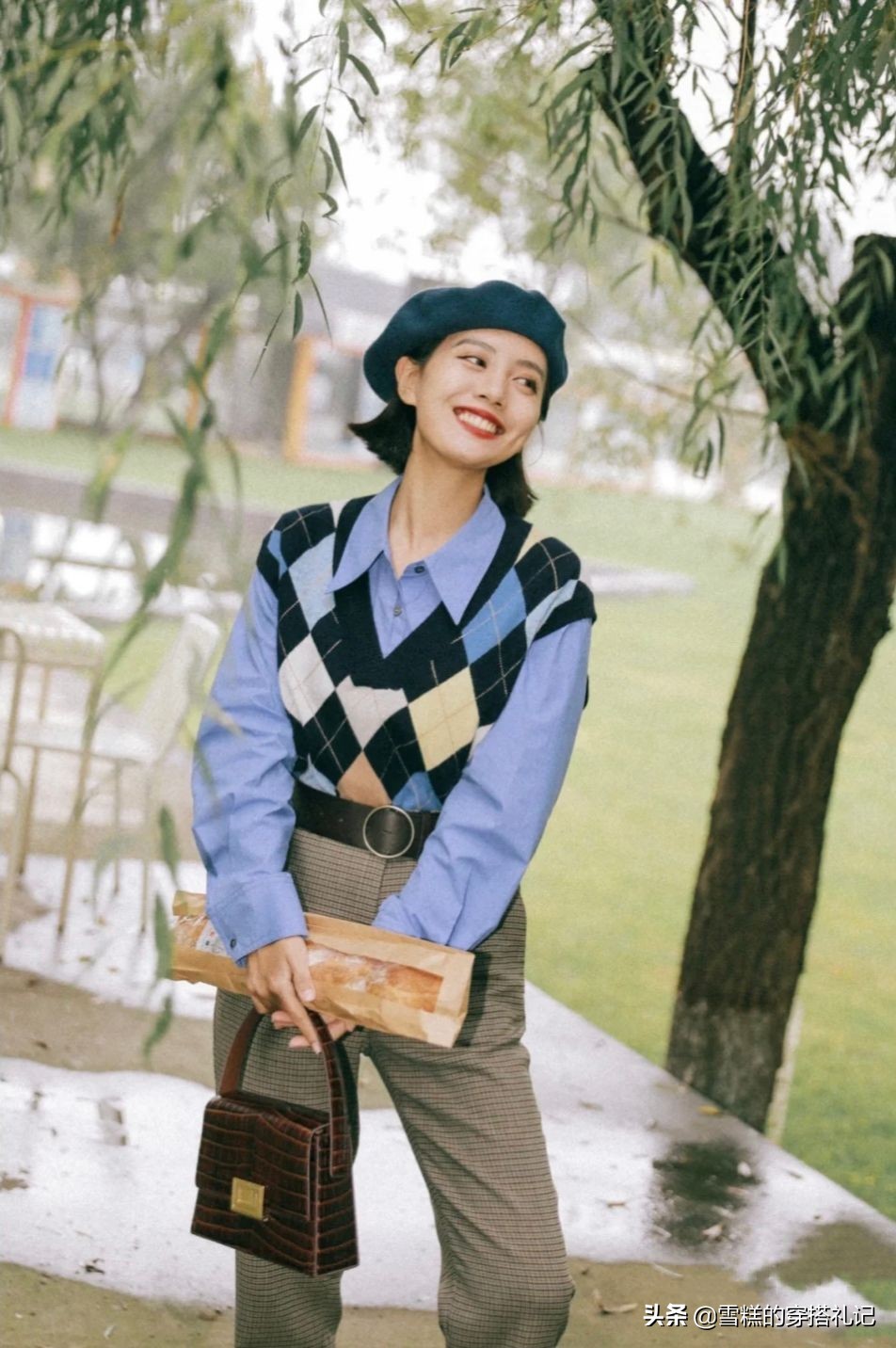 深色长春花蓝,很火的花篮