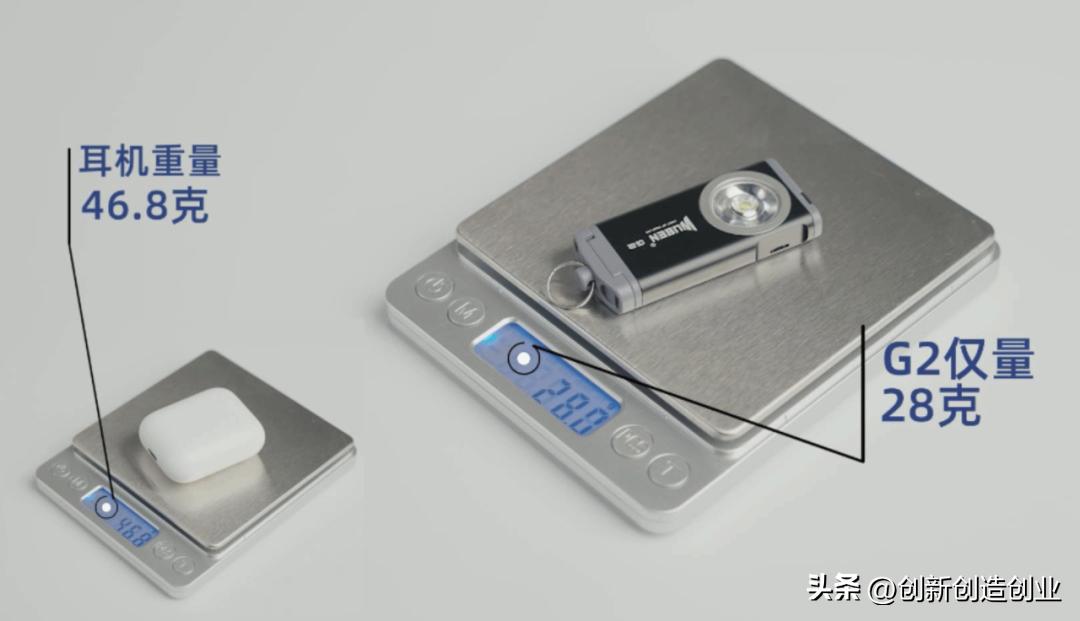 一个打火机大小的手电筒,打火机火力大能当手电筒