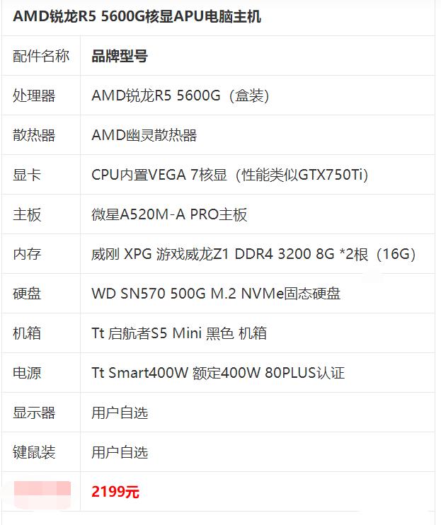 2023年4k电脑主机配置推荐,2023年3000元电脑主机配置推荐
