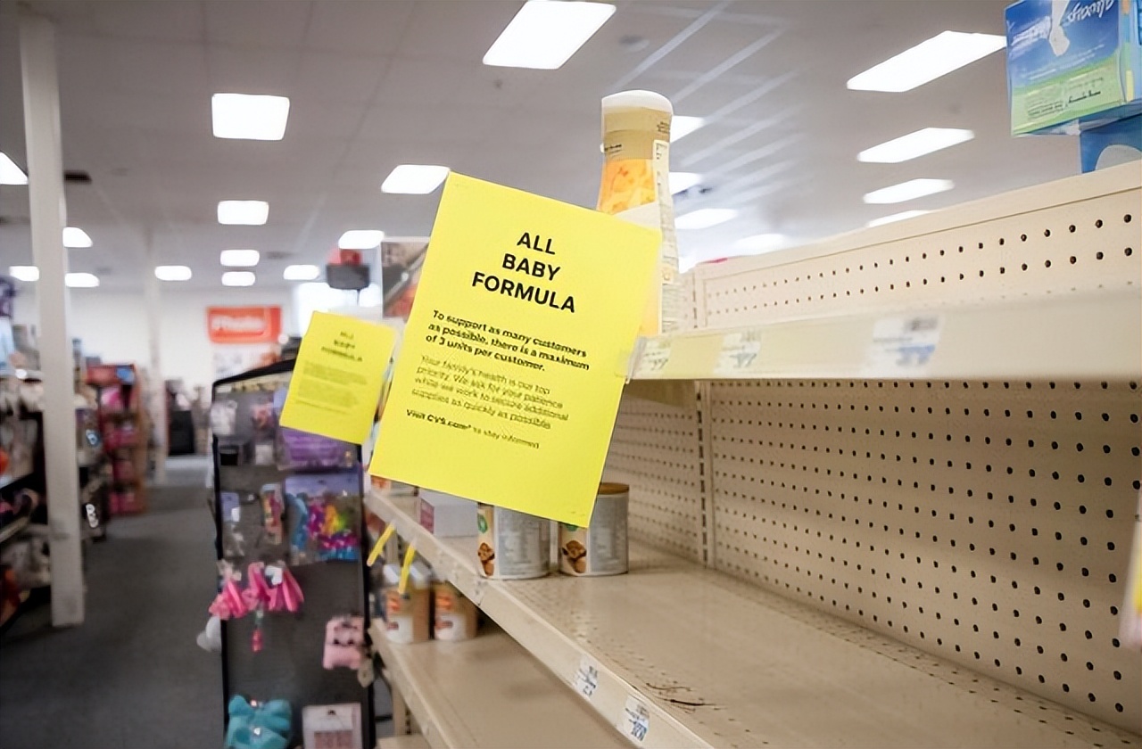 美国婴幼儿配方奶粉短缺,美国婴儿奶粉供应遭遇短缺