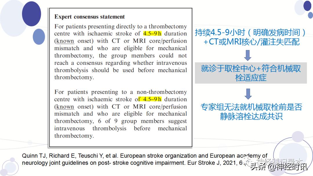 关于急性缺血性卒中静脉溶栓决策的若干问题