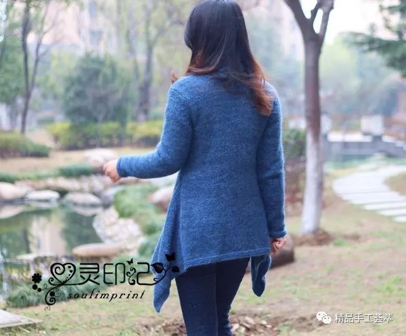 迷人的“蝶翼”大牌春秋外套的详细织法教程