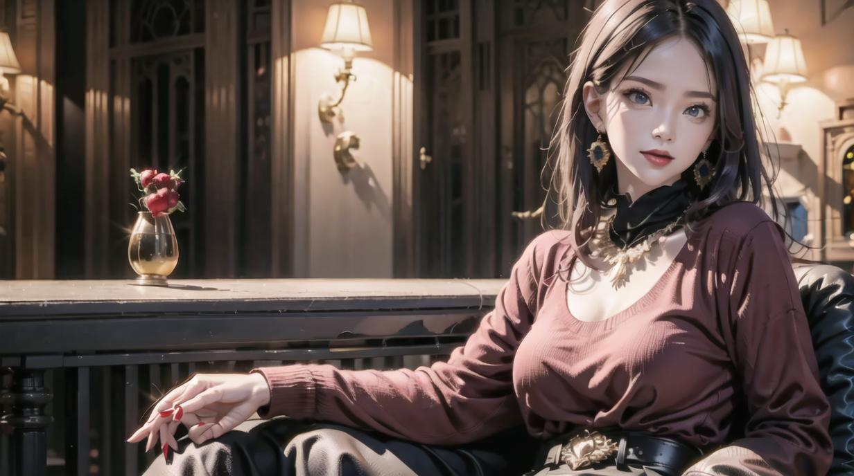 二次元ai女神图片,ai二次元少女美图