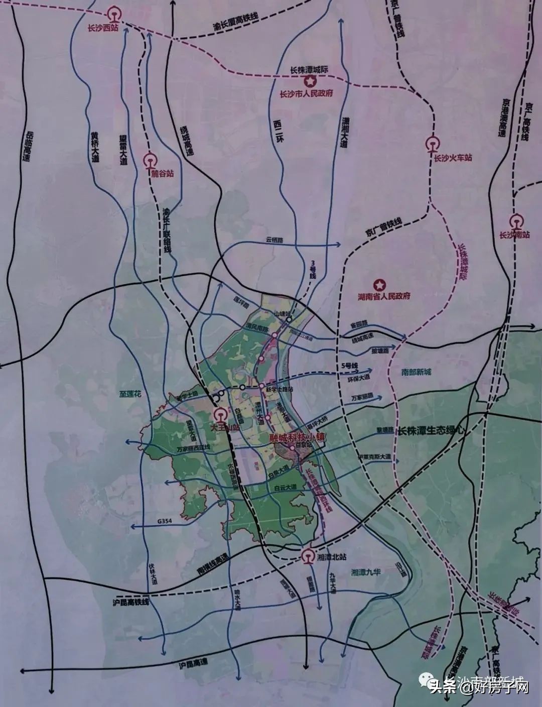 未来长沙南部片区发展前景,融城片区最新规划