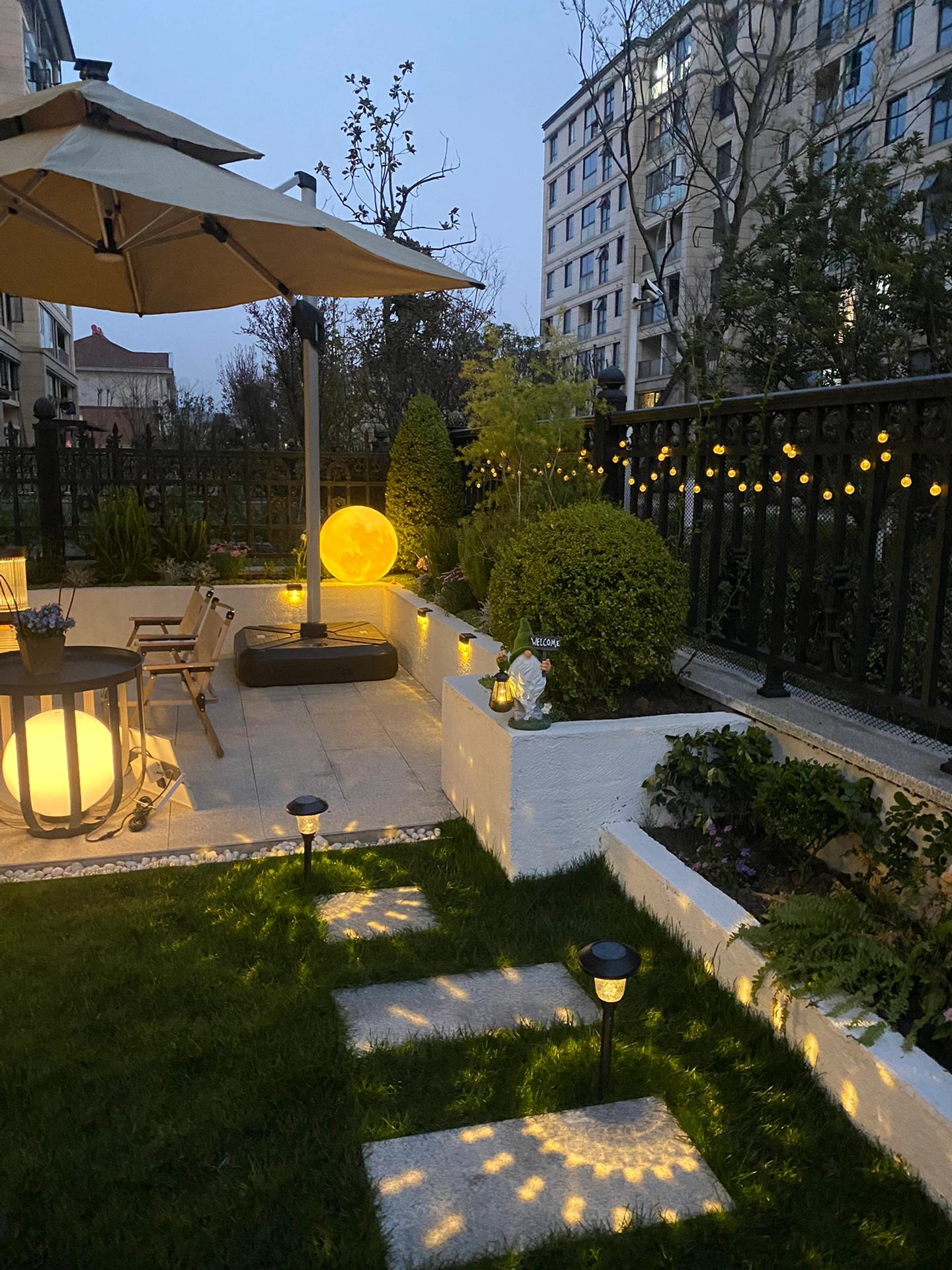 一楼小院简易小花园,100平米小院简单改造图