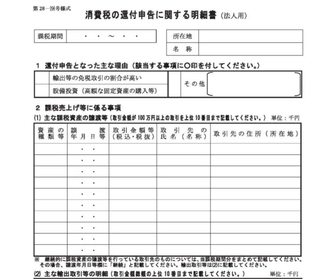 出口到日本消费税免税额,海关征收的进口消费税退吗