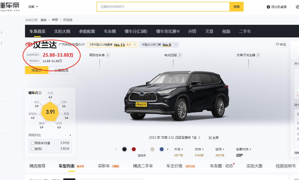 丰田新款汉兰达越野性能,全新丰田汉兰达有燃油版么