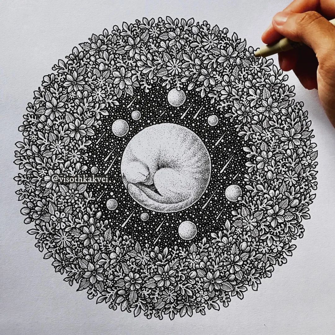 治愈强迫症的画,看了让人强迫症发作的画