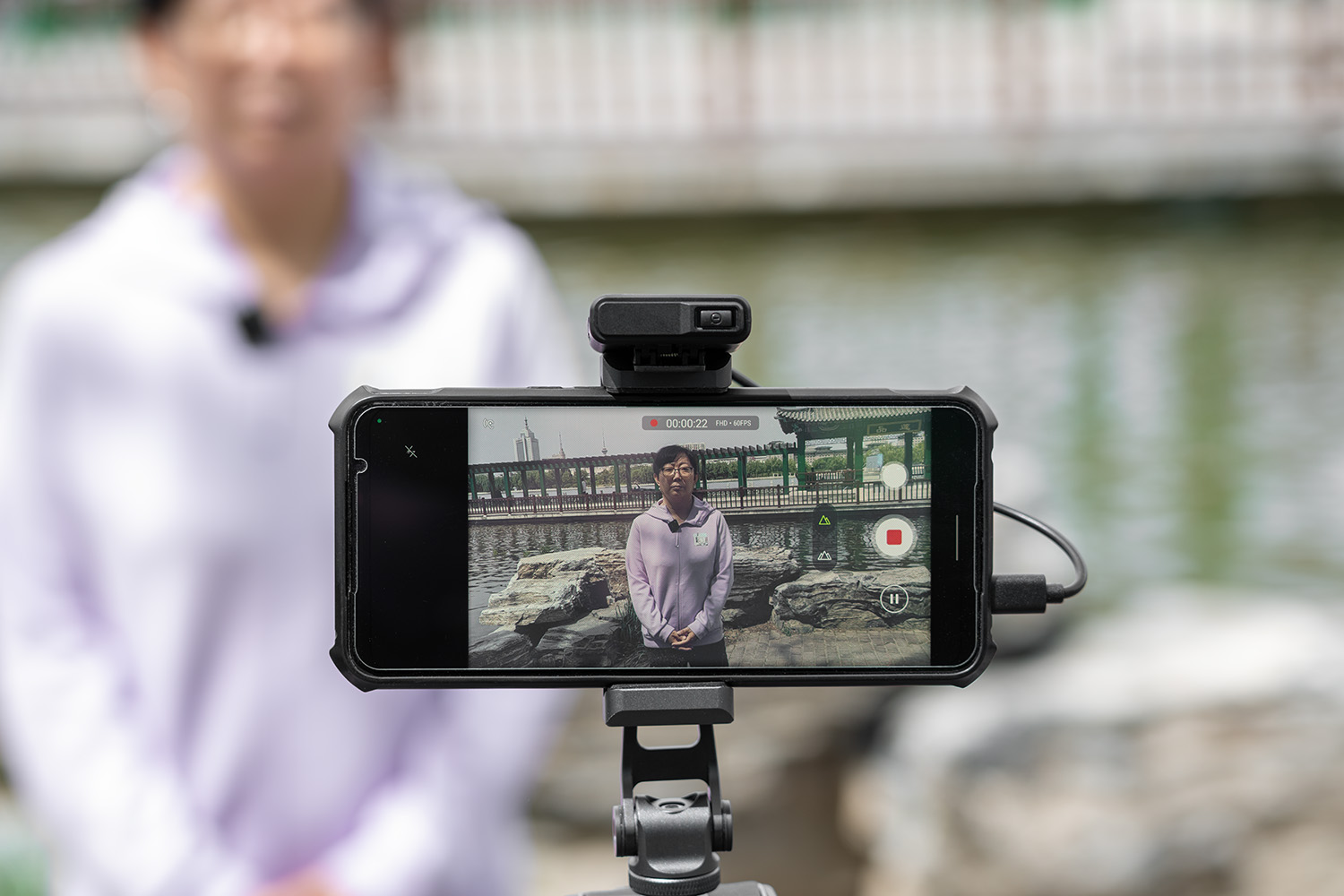 一拖一无线领夹麦克风三档通用,一拖一无线带混响麦克风