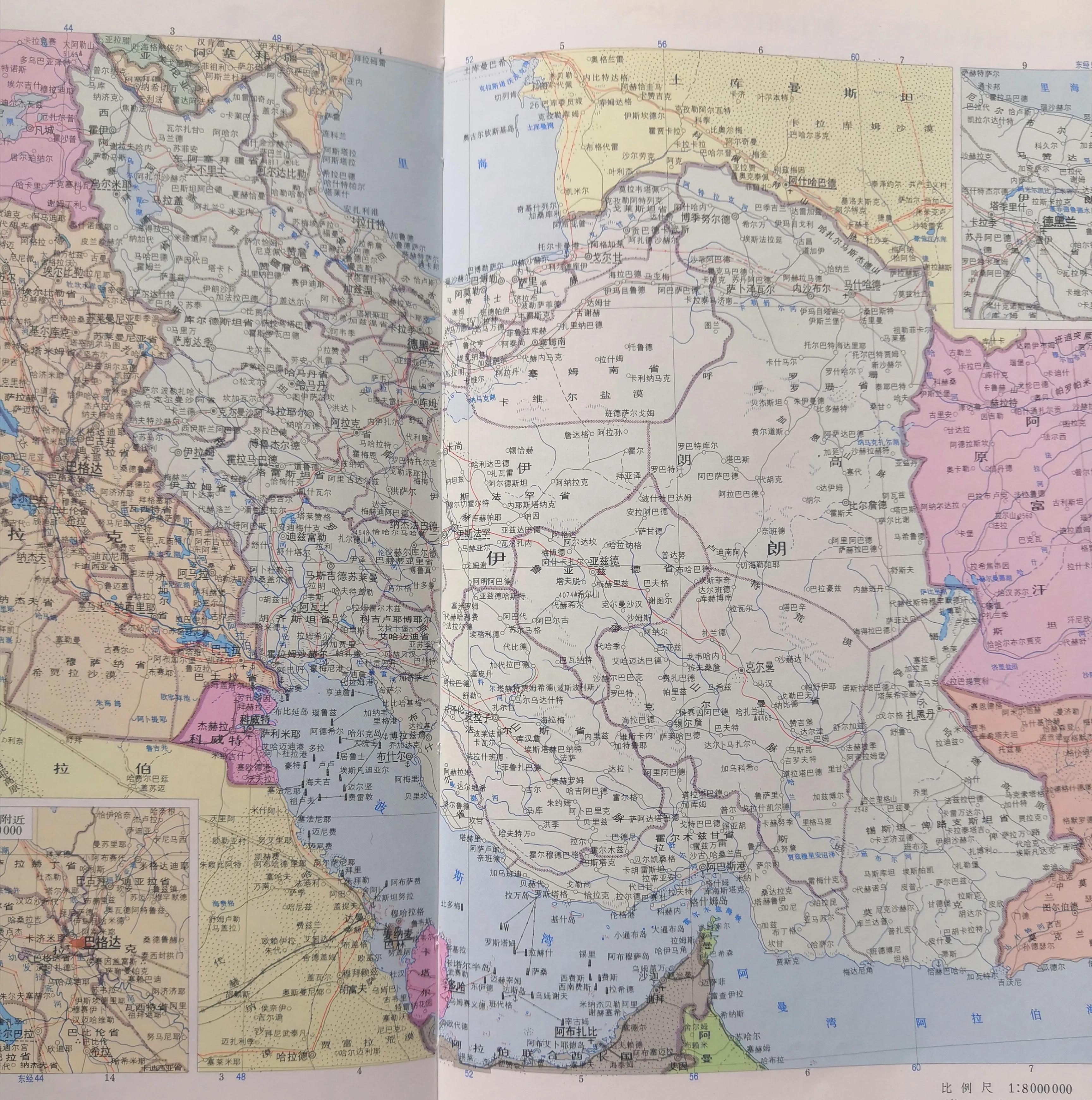 伊朗地图演变历程,伊朗巴基斯坦俄罗斯地图
