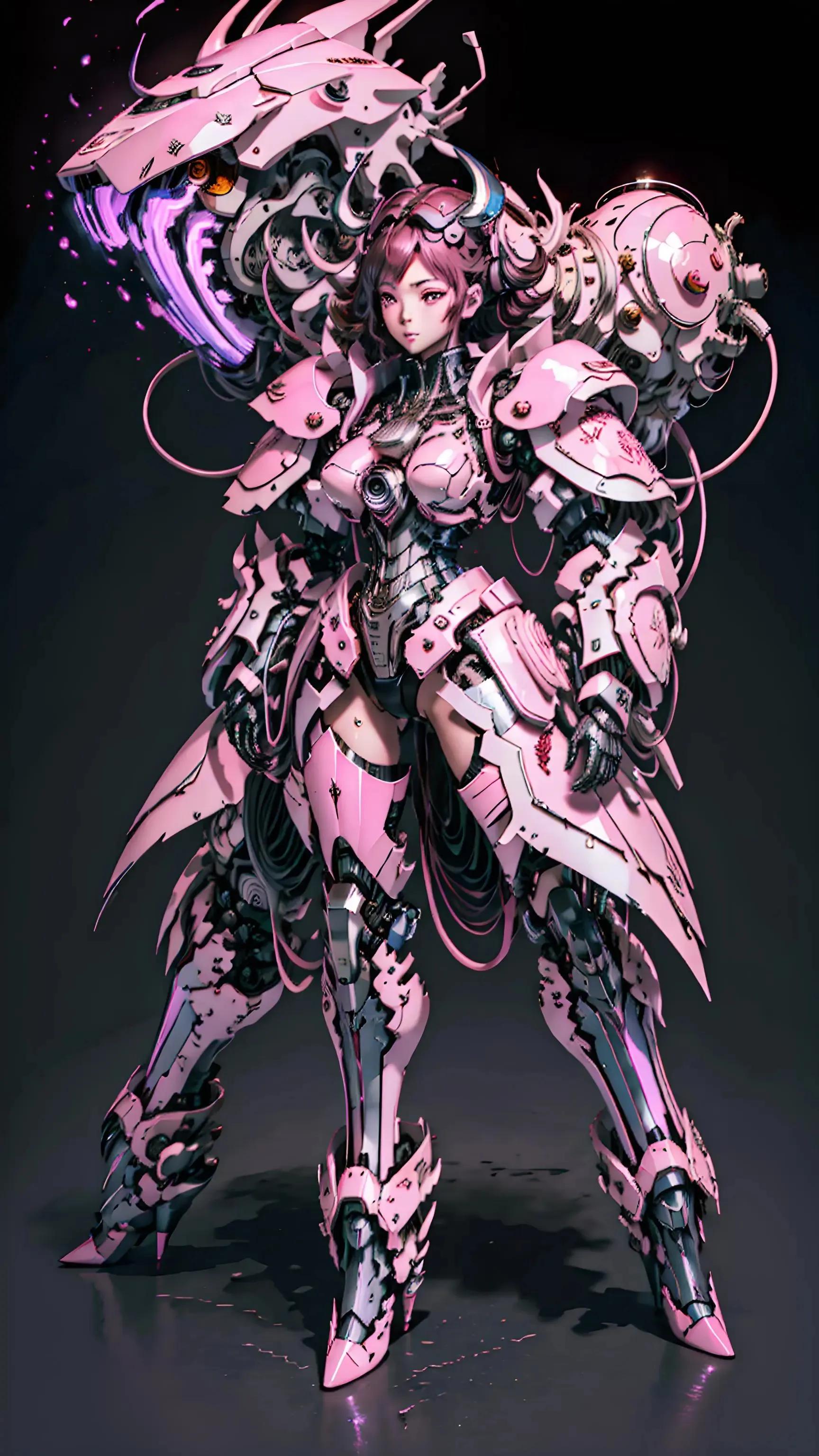 机甲少女壁纸手机,二次元机甲壁纸超清4k手机