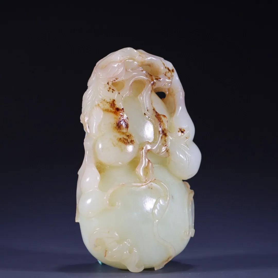 和田玉葫芦福禄双全,葫芦装饰编绳福禄双全