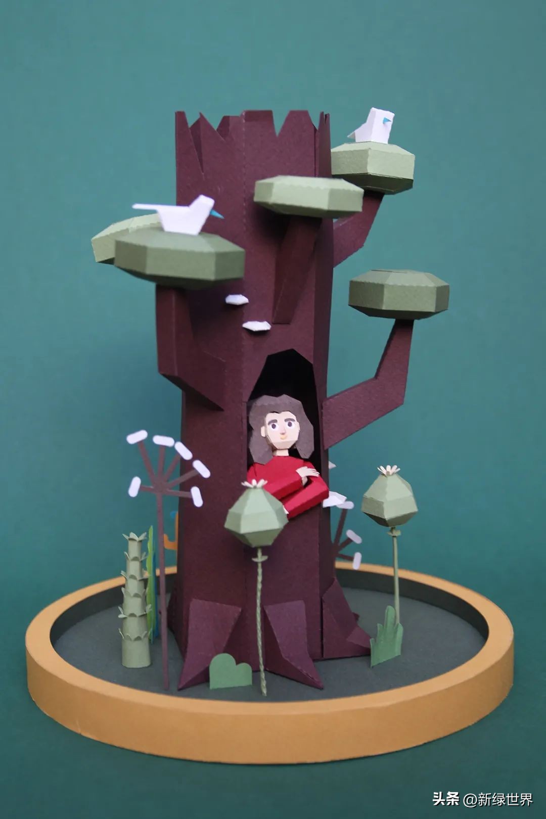 纸艺作品绘画,千变万化的纸艺术作品