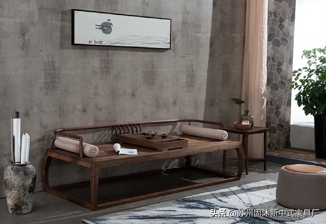 禅意新中式原木大平层,新中式原木禅意软装元素